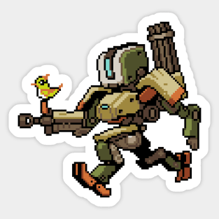 Overwatch - 16Bit Bastion Sticker